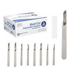 DYNAREX MEDI-CUT DISPOSABLE SCALPELS 10/bx #10