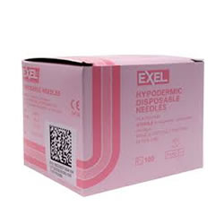 Needles 18g x 1in 100/bx EXEL