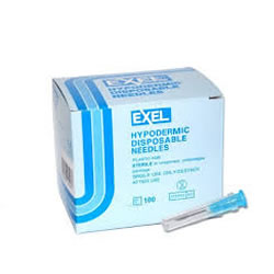 Needles 23g x 1 in 100/bx EXEL