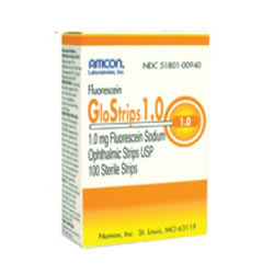 Fluorescein Glostrips 1.0mg 100/Box